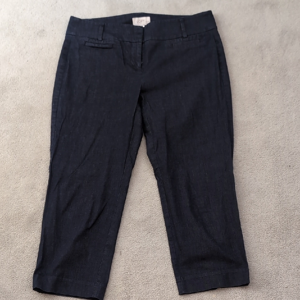 LOFT Dark Capris
